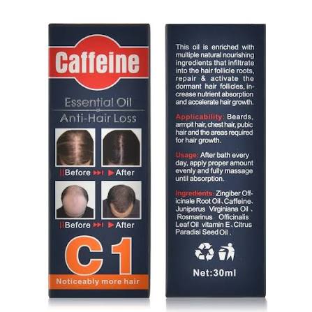 Caffeine C1 Anti Hair Loss Essential Oil - 30ml