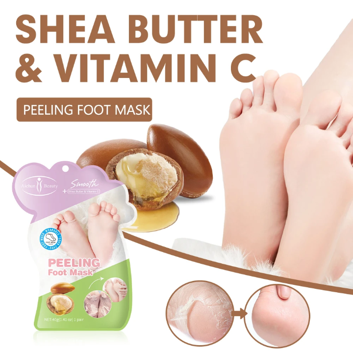 Aichun Beauty Peeling Foot Mask (1 Pair) - Shea Butter