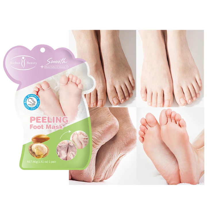 Aichun Beauty Peeling Foot Mask (1 Pair) - Shea Butter