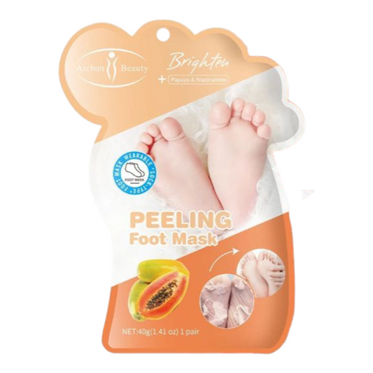 Aichun Beauty Peeling Foot Mask (1 Pair) – Papaya & Niacinamide
