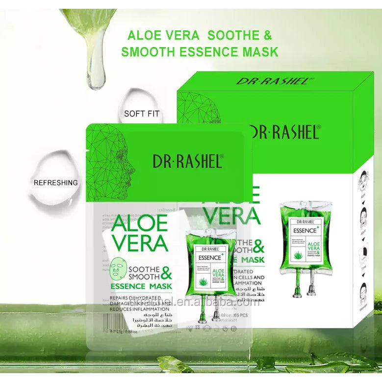 Pack of 5 - Dr. Rashel Aloe Vera Soothe Smooth & Essence Mask