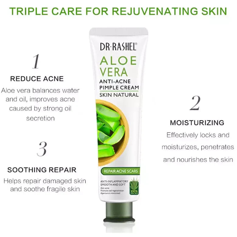 Dr. Rashel Aloe Vera Anti-Acne Pimple Cream Repair Acne Scars
