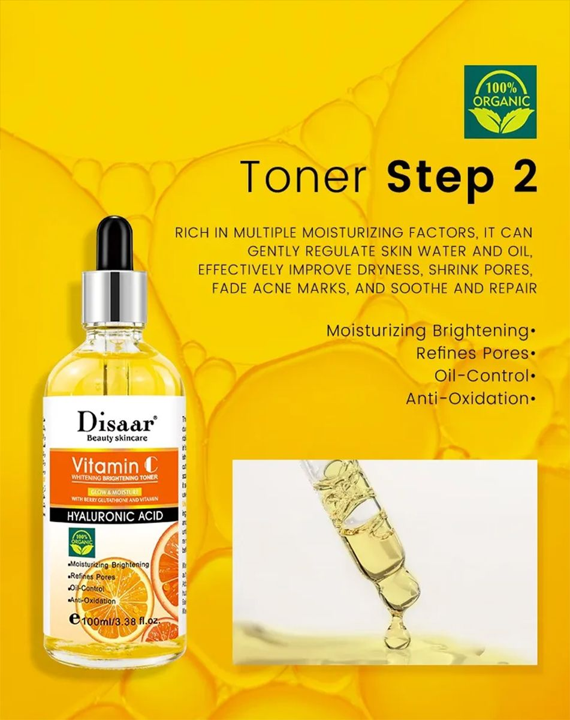 Disaar Vitamin C Facial Skin Care 5 Piece Set
