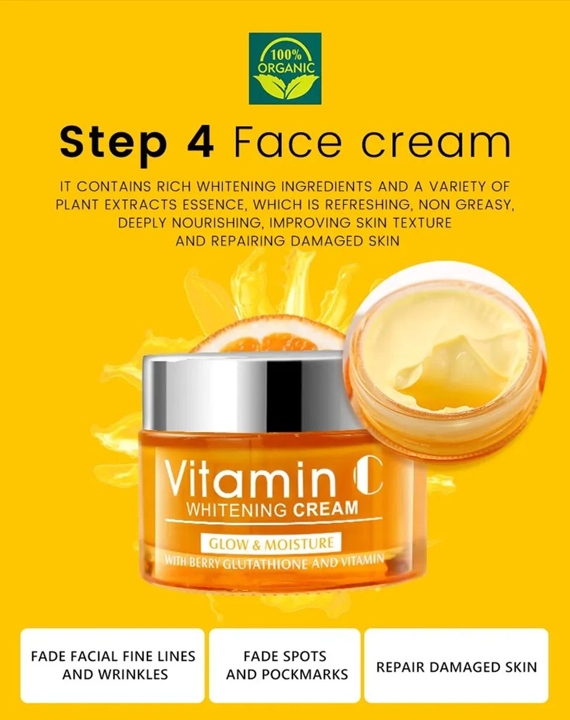Disaar Vitamin C Facial Skin Care 5 Piece Set