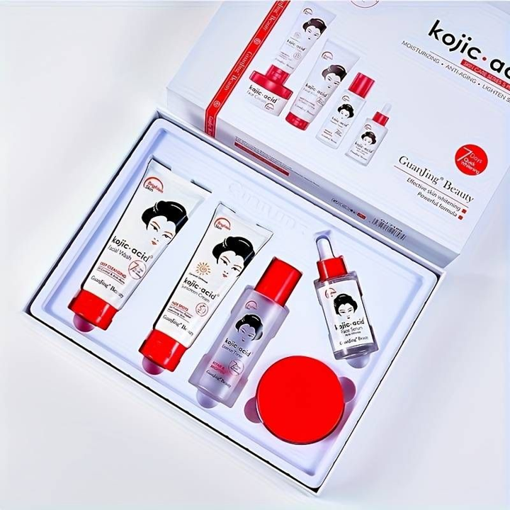 GuanJing Beauty Kojic Acid Skin Care Series 5 Piece Set
