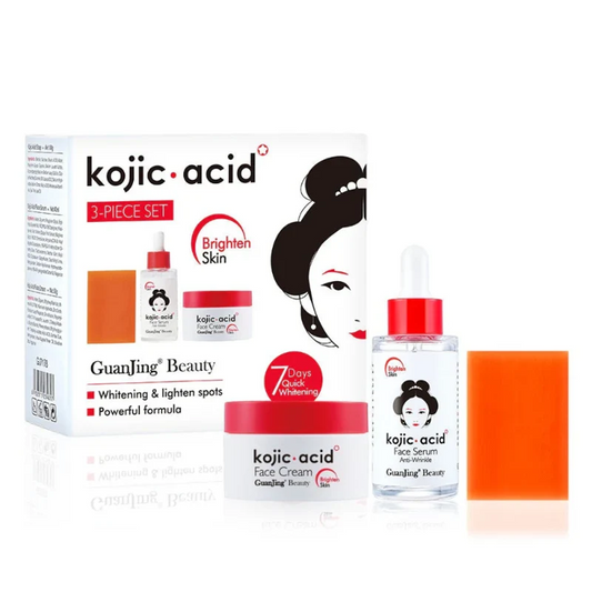 GuanJing Kojic Acid Whitening Skin Care Series 3 Piece Set