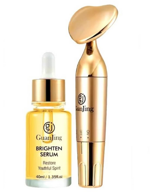 GuanJing Electric Facial Massager & Brighten Face Serum - 50g